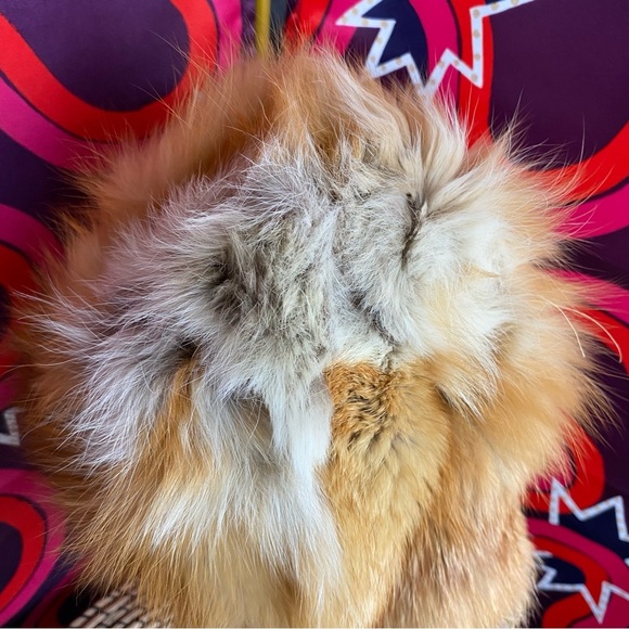 Vintage Irving Red Fox Fur Hat Genuine Real Tailored Montreal Canada Mod Lined - Picture 6 of 9